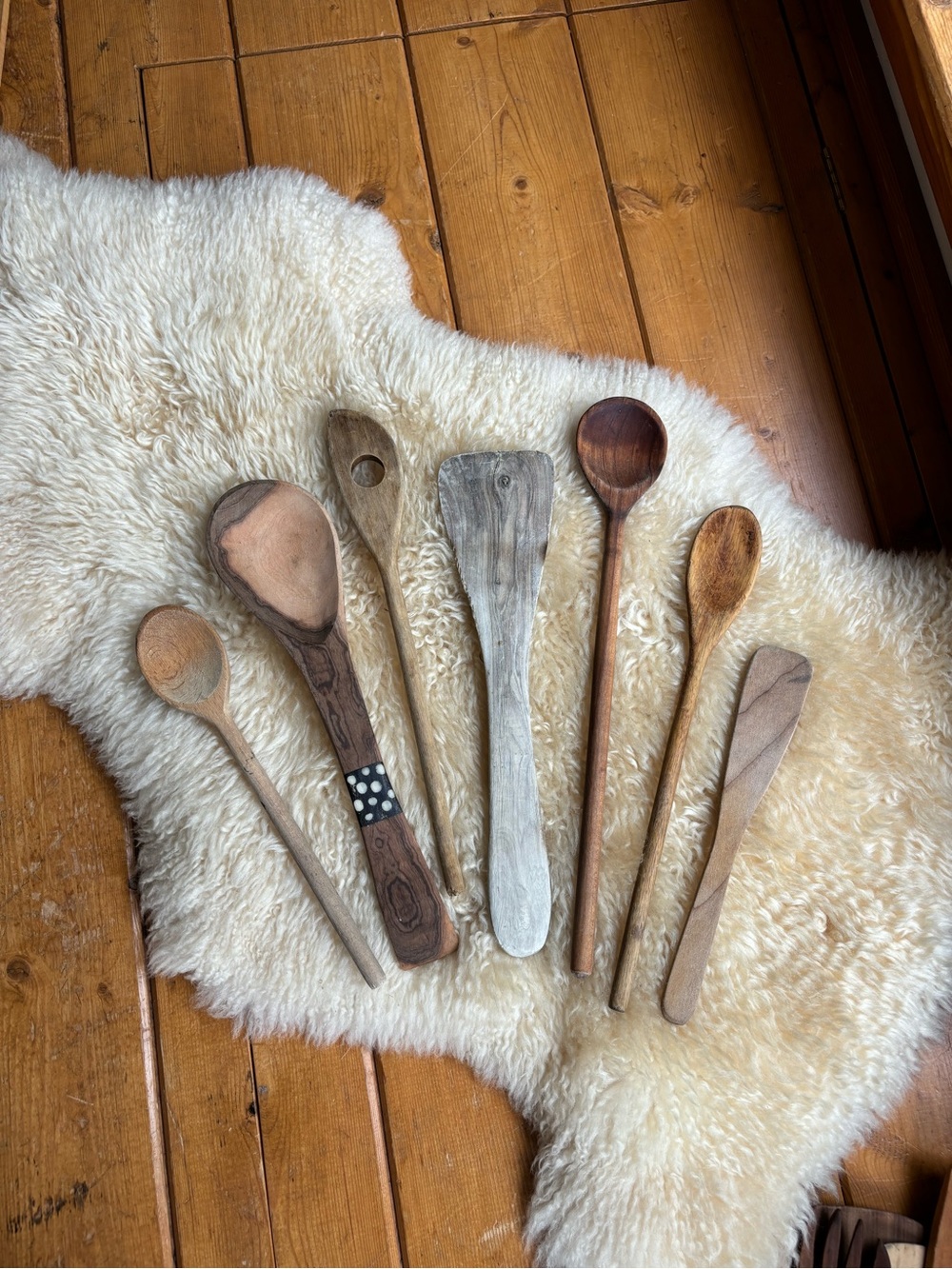 Vintage Rustic Wooden Spoons